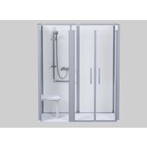 Porte saloon autoportante avec verre securit transparent | ONYX 