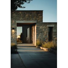 Porte d'entrée aluminium à châssis intérieur de ventilation ouvrant | Aria 1