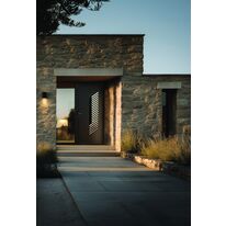 Porte d'entrée aluminium à châssis intérieur de ventilation ouvrant | Aria 1