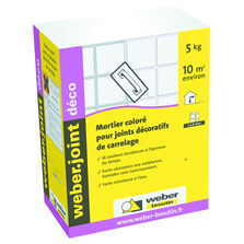 Mortier de jointement en seize teintes | Weber.joint déco