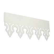 Lambrequin décoratif en PVC pour bords de toiture | Lambrequins