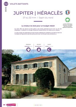 Volet battant bois à lames verticales |  JUPITER BATTANT 