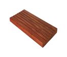 Revêtement de sol extérieur en bois exotique | Lames de terrasse profilées