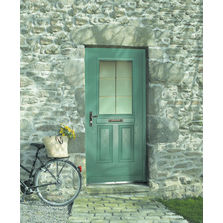 Porte d'entrée en fibre de verre décor bois | Classic-Craft