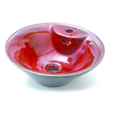 Vasques façonnées main en terre cuite émaillée | tendances