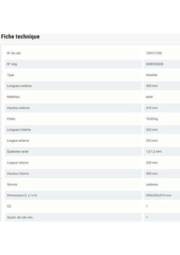 Coffre de chantier métal 60 litres | BUILD SORCR550B