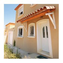 Cadre en béton blanc lisse prêt à peindre pour façades contemporaines | Gamme DÉCOR 