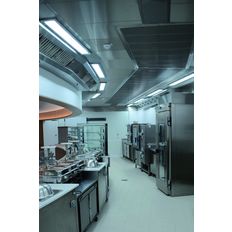 Plafond filtrant fermé de forme ovale ou droite pour cuisine collective | Isotech