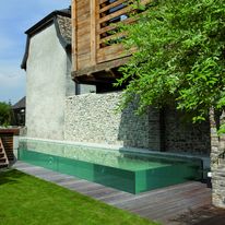 Piscine sur mesure à parois en verre | Piscine Carré Bleu Excelsior