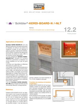 Niche murale avec éclairage LED intégré | Schlüter-KERDI-BOARD-NLT 