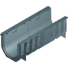 Caniveau en PE-PP de 30 cm de largeur intérieure | Recyfix Standard 300