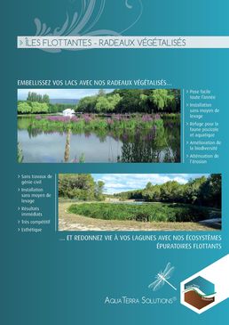 Structure flottante végétalisée | Radeau végétalisé