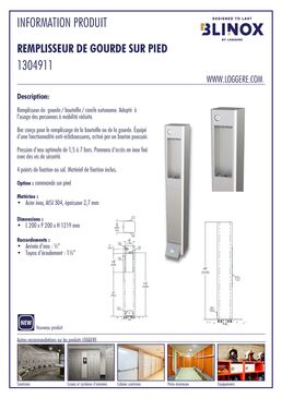 Remplisseur de gourde sur pied | H²O TO GO
