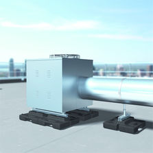 Système de support lesté pour équipement technique sur toiture terrasse | Sherpal lesté