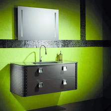 Ligne de meubles de salle de bains aux côtés tressés | Madison