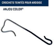 Crochet d'ardoise en acier inoxydable revêtu | Anjou Color / Force 9