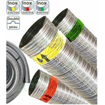 Tubage flexible de conduit de cheminée, accessoires étanchés et maintient | SITE000408