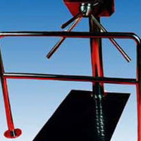 Tourniquet automatique inox pour passage réduit | Tripode tout inox