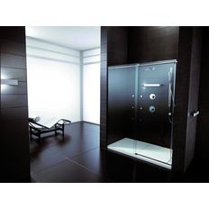 Système de douche sur mesure à receveur et paroi grand format | Unlimited