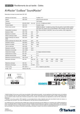 Dalles de moquettes | AirMaster