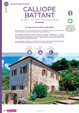 Volet battant bois à cadre |  CALLIOPE BATTANT 
