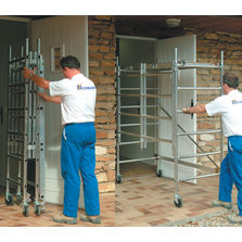 Echafaudage roulant pliable à deux hauteurs de travail | Speedy