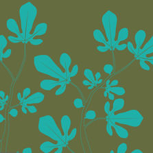 Papier peint intissé à décor floral | Figuier