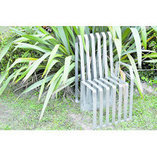 Chaise en plats acier avec ou sans accoudoir et dossier | Herbes