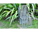 Chaise en plats acier avec ou sans accoudoir et dossier | Herbes