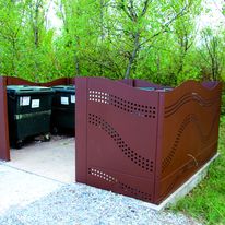 Cache conteneurs et brise-vue design en acier | MUCover