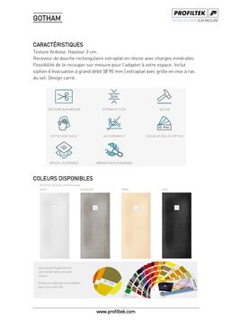 Receveur rectangulaire extraplat | Gotham