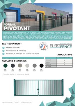 Portail et Portillon Pivotant