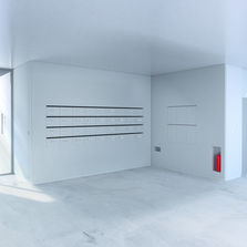 Habillage de mur avec bloc boîtes aux lettres intégré | Transcript