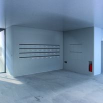 Habillage de mur avec bloc boîtes aux lettres intégré | Transcript