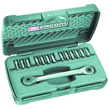 Coffret d'embouts de vissage | Jeu de 13 embouts + Cliquet 1/2