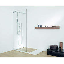 Receveur de grandes dimensions avec espace douche carrelé | Par-Ker