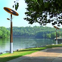 Lampadaire à leds et panneaux solaires | Balnéa