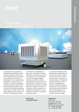 Caisson de toiture pour l'évaporation directe sans fréon | Coolstream