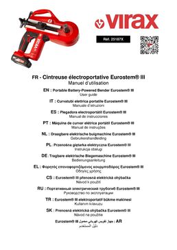 Cintreuse Electroportative Eurostem III 18V CAS | SITE012090