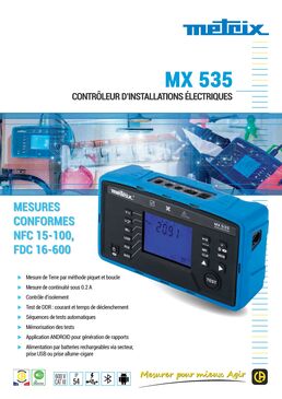 Contrôleur d'installations électriques multifonction | MX 535