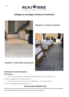 Carrelages et dallages en béton - Rouviere Collection