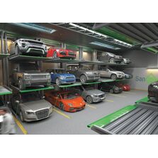 Plateforme de stationnement pour 3 véhicules sans fosse | MajorTrio