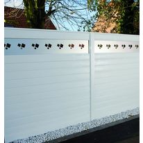 Palissade en lames en sapin brossée et laquée | Opal Colors