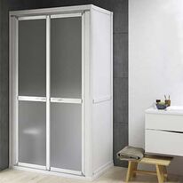 CABINE de douche avec receveur Braddan vidage à pompe - Paroi option M | ACCESS