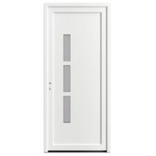 Porte d’entrée PVC blanc 215 x 90 cm | ANDELLE