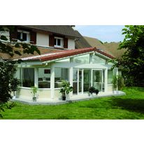 Véranda à ossature bois et menuiserie aluminium | Veyra