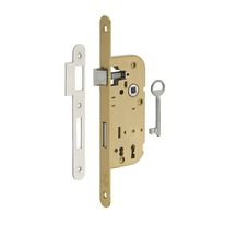 Serrure encastrable pour porte intérieure à pêne dormant ½ tour - V/BR