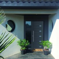 Porte d'entrée en acier à isolation thermique intégrée | TEXAS