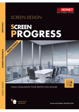 Tissu de protection solaire intérieur à tissage progressif | Screen Progress 