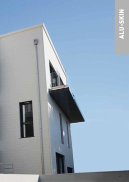 Clin en aluminium prélaqué pour revêtement de façade | Alu-Skin